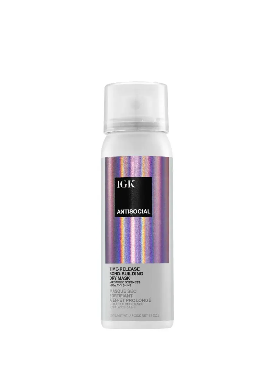 Ночная маска для сухих волос Antisocial Overnight Bond-Building Dry Hair Mask - дорожный размер Igk — мульти