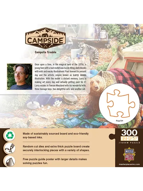 Шедевры кемпинга неприятности кемпинга пазл 300 деталей EZ Grip Masterpieces Puzzles — изображение 2 из 3
