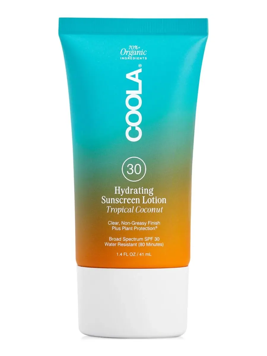 COOLA Увлажняющий солнцезащитный лосьон SPF 30 - Тропический кокос, 40 г