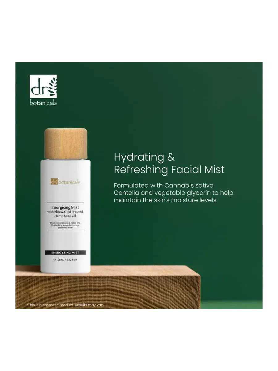 Тоник-спрей увлажняющий Energising Mist 125 мл Dr. Botanicals — изображение 2 из 6