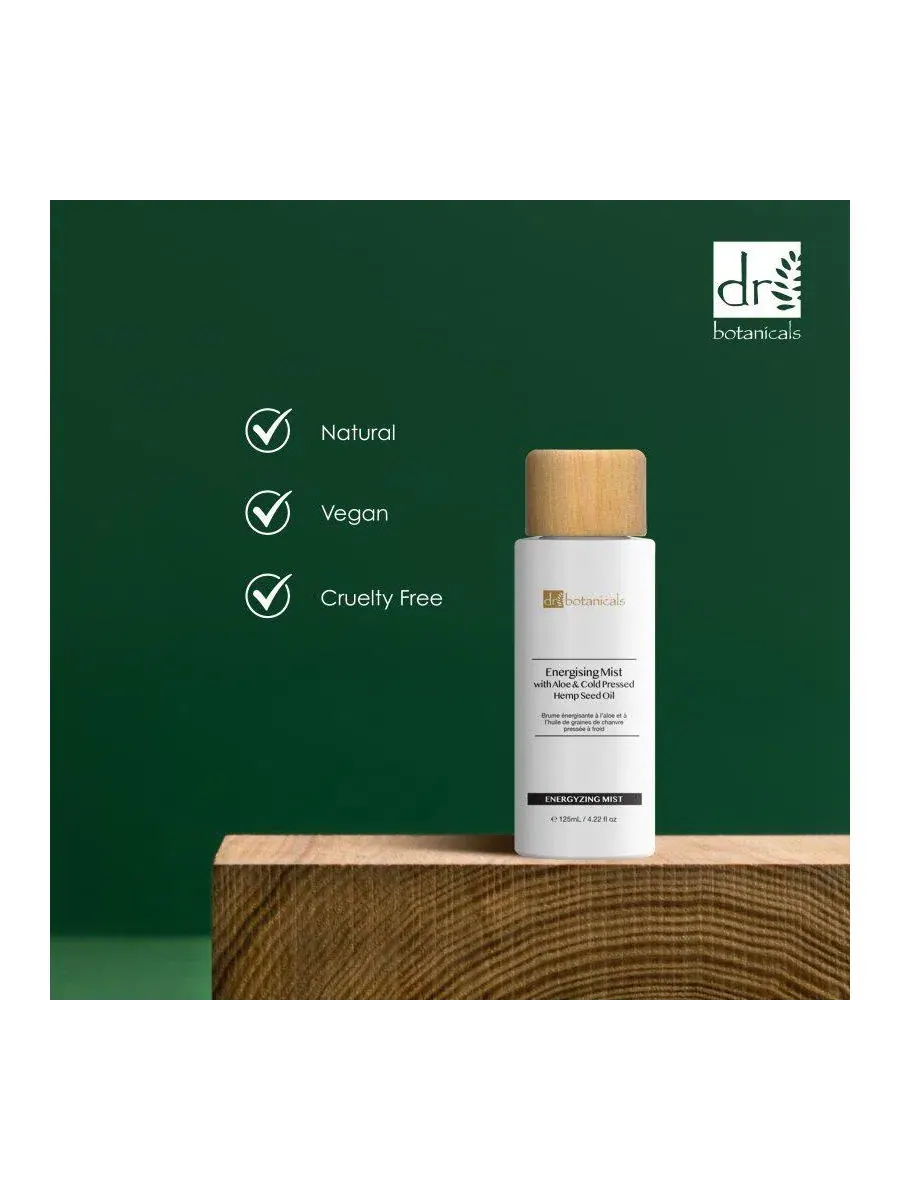 Тоник-спрей увлажняющий Energising Mist 125 мл Dr. Botanicals — изображение 3 из 6