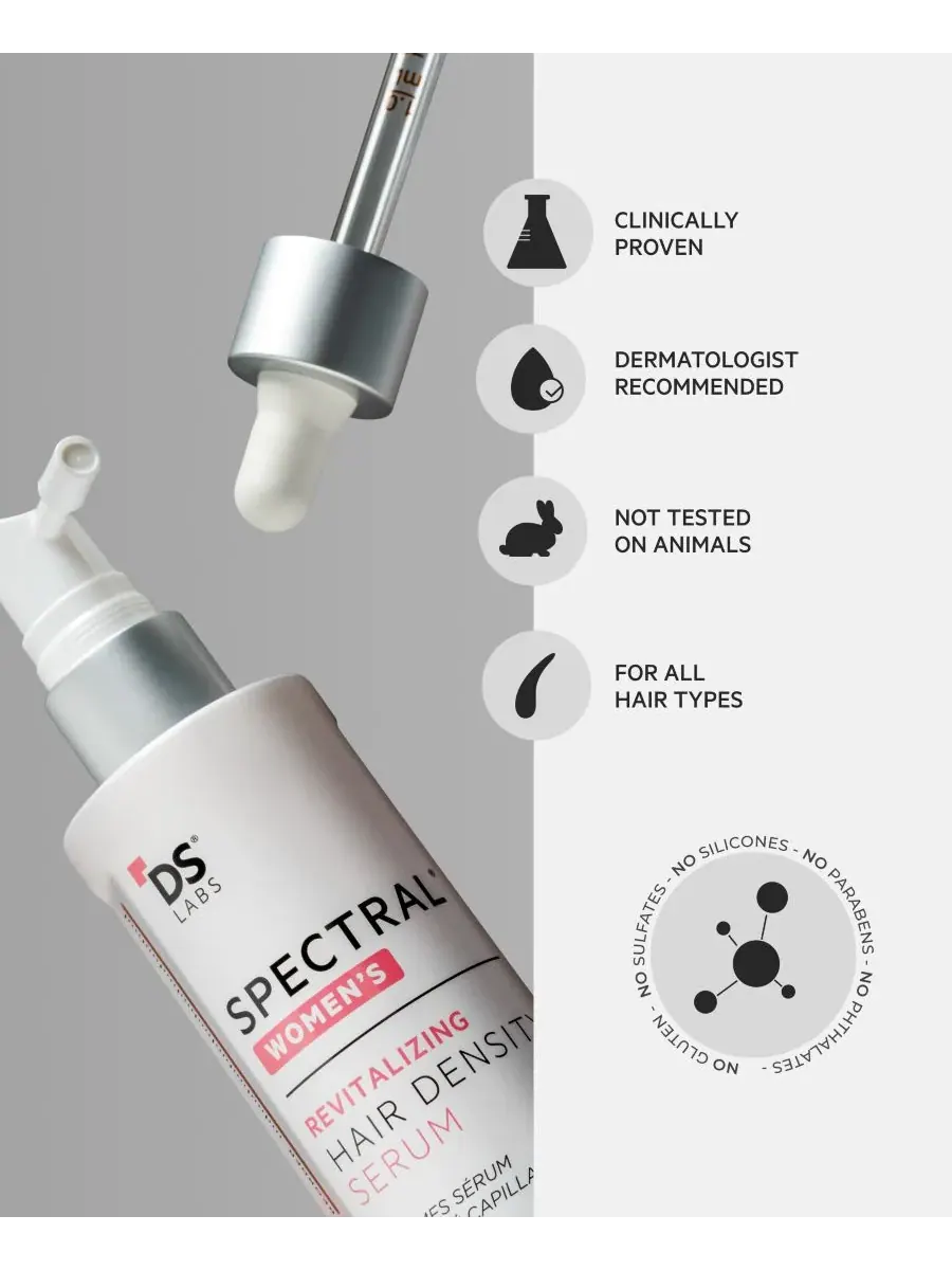 DS Laboratories Spectral.CSF Женская омолаживающая сыворотка с наноксидилом 5%, 60 мл — изображение 7 из 10