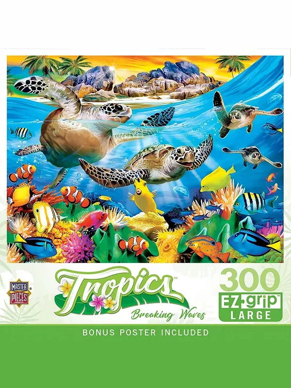Шедевры тропиков - Прибойные волны, 300 деталей, пазл EZ Grip Masterpieces Puzzles — изображение 1 из 3