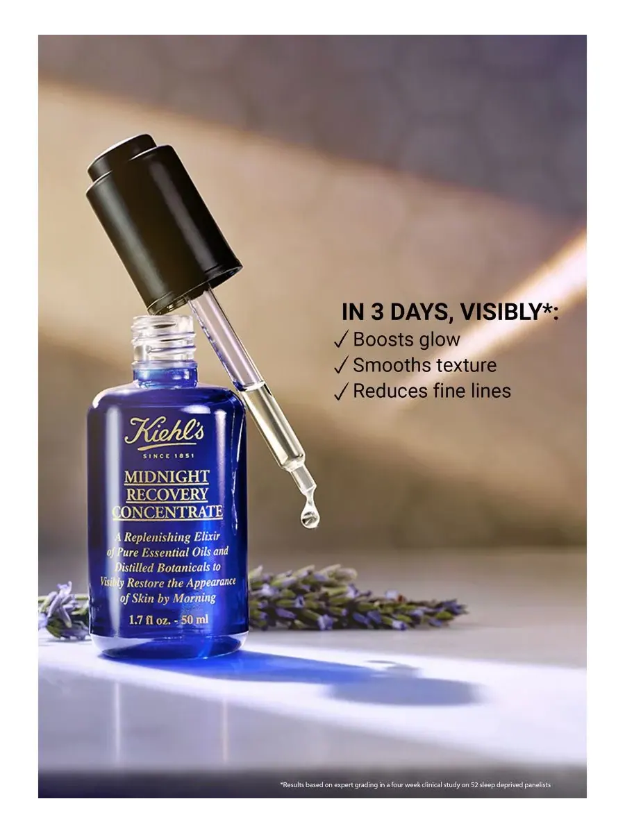 Сыворотка Kiehl's — Since 1851 Увлажняющее Midnight Recovery Concentrate — изображение 2 из 10
