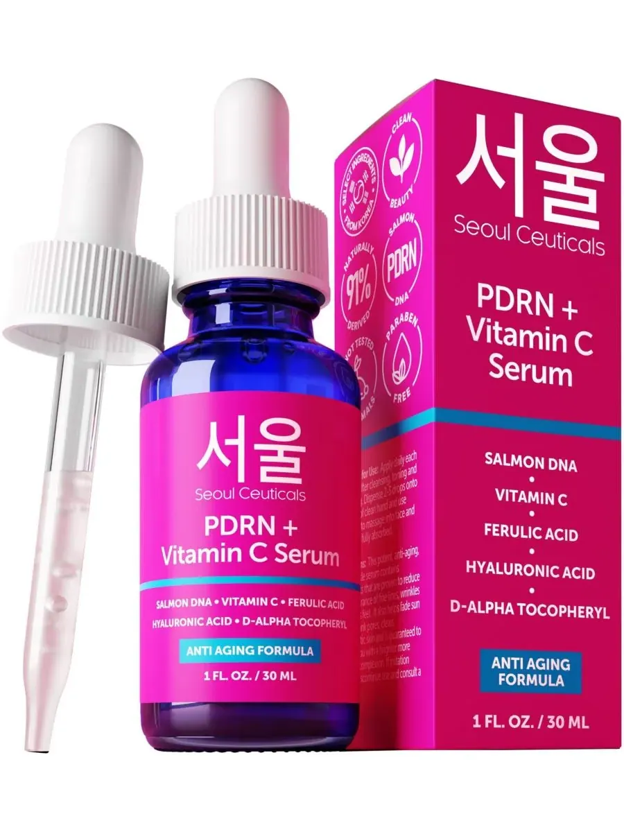 Бустер Seoul Ceuticals — Корейская для ухода за кожей PDRN + витамин С — изображение 1 из 9