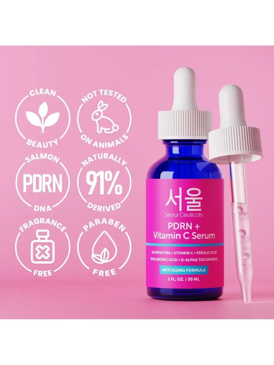 Бустер Seoul Ceuticals — Корейская для ухода за кожей PDRN + витамин С — изображение 5 из 9
