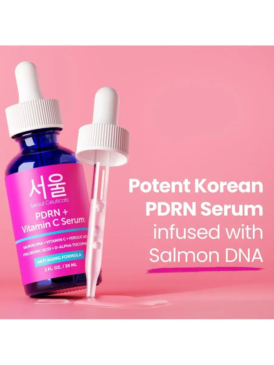 Бустер Seoul Ceuticals — Корейская для ухода за кожей PDRN + витамин С — изображение 7 из 9