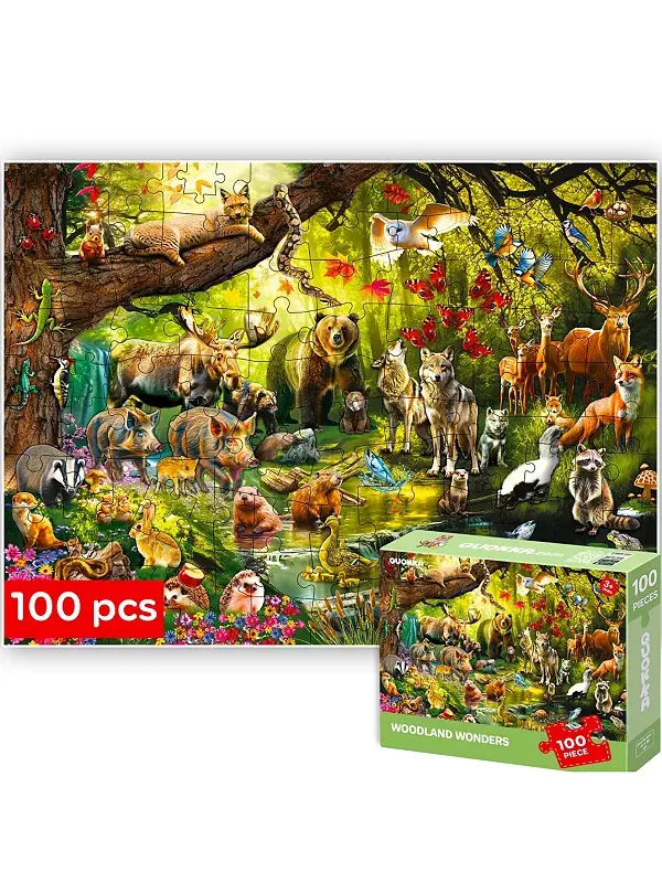 100 пазлов для детей 4-6 лет Quokka — изображение 1 из 4