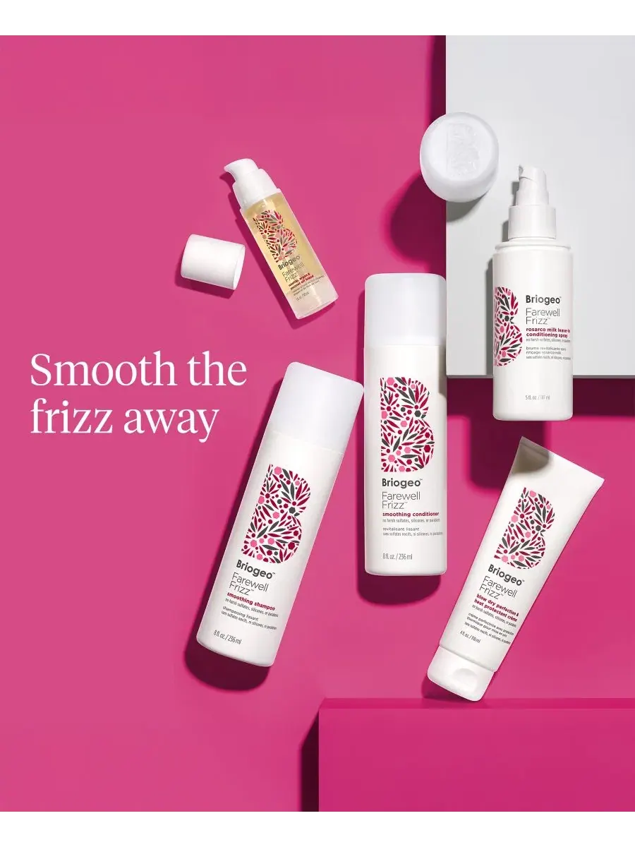 Спрей-кондиционер Farewell Frizz Rosarco Milk, дорожный размер, 50 г Briogeo — изображение 8 из 9