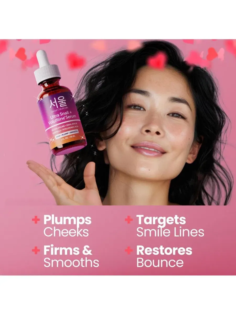 Сыворотка Seoul Ceuticals — Корейская для ухода за кожей Volufiline с экстрактом муцина улитки — изображение 2 из 8