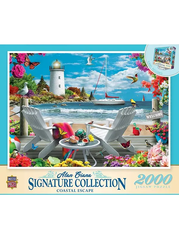 Коллекция шедевров — пазл на побережье из 2000 деталей Masterpieces Puzzles — изображение 1 из 3