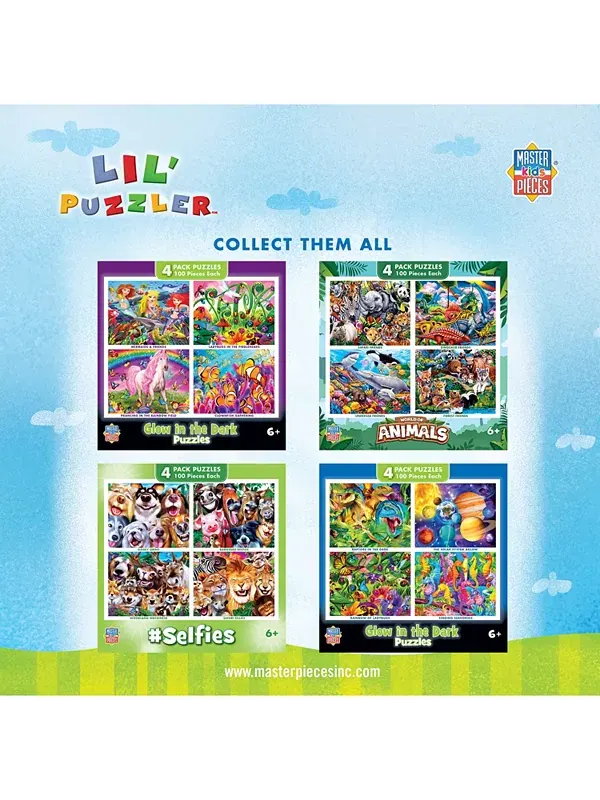 Пазлы Masterpieces Lil Puzzler из 4 частей (48 штук) для детей Masterpieces Puzzles — изображение 3 из 3