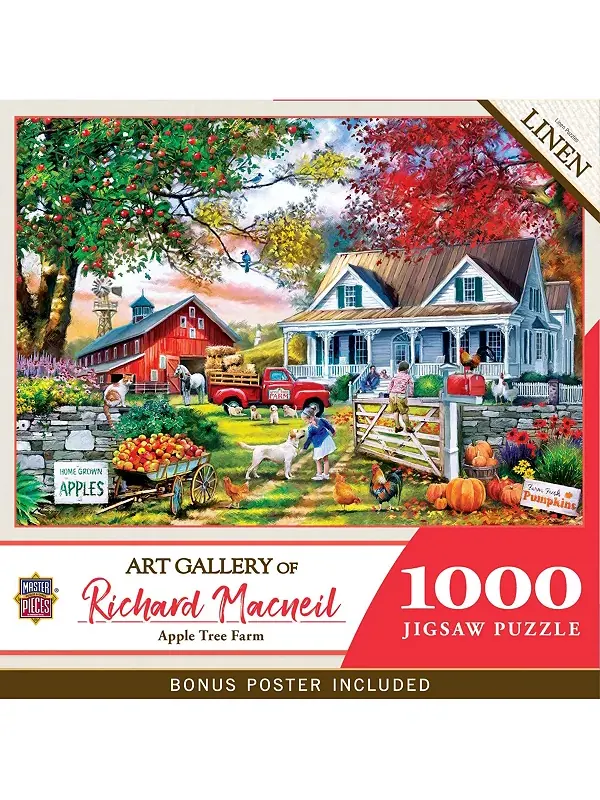 Галерея шедевров - пазл из 1000 элементов «Яблоневая ферма» Masterpieces Puzzles — мульти