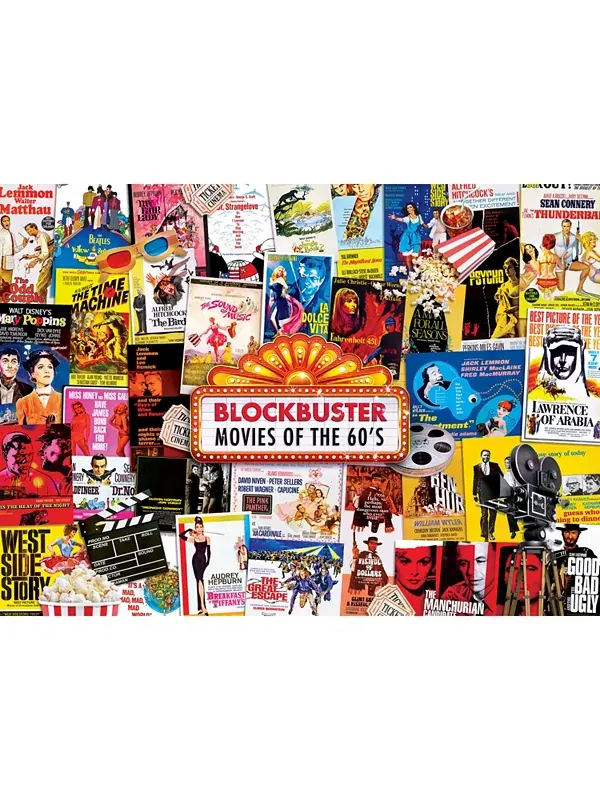 Шедевры воспоминаний - постеры к фильмам, пазл из 1000 деталей Masterpieces Puzzles — изображение 2 из 3