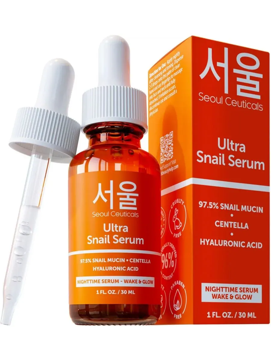 Сыворотка Seoul Ceuticals — Корейская с муцином улитки для ухода за кожей. K Beauty Skincare — изображение 1 из 9