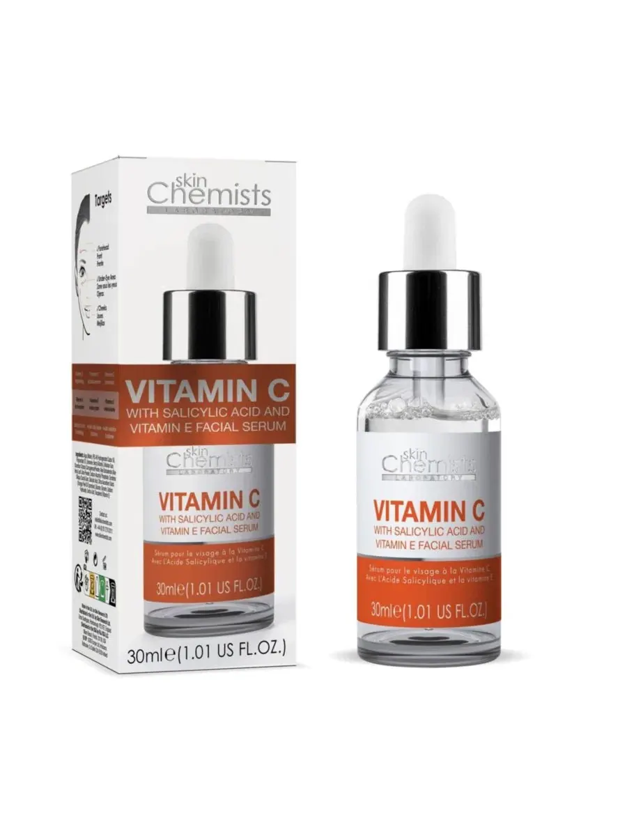 Сыворотка Skinchemists — Антивозрастная для лица с витамином С и салициловой кислотой, , белый, 30 — изображение 2 из 5