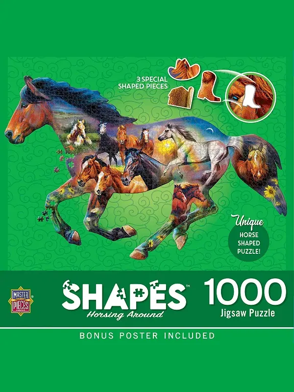 Фигуры - пазл из 1000 деталей в форме фигур. Masterpieces Puzzles — изображение 1 из 3
