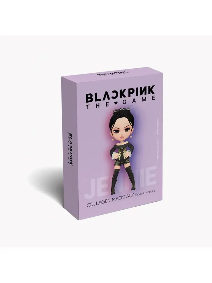 SIIA Cosmetics Набор масок BLACKPINK THE GAME MASKPACK SET - JENNIE (COLLAGEN) — изображение 1 из 9