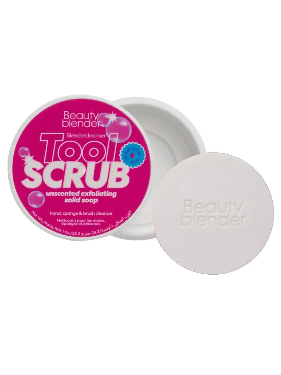 Твердое отшелушивающее мыло Blendercleanser Tool Scrub без запаха, 57 г Beautyblender — изображение 1 из 6