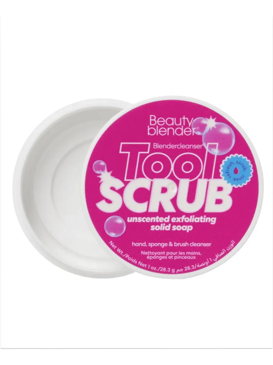 Твердое отшелушивающее мыло Blendercleanser Tool Scrub без запаха, 57 г Beautyblender — изображение 3 из 6