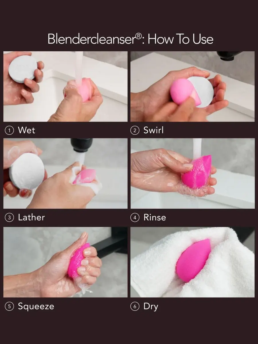 Твердое отшелушивающее мыло Blendercleanser Tool Scrub без запаха, 57 г Beautyblender — изображение 5 из 6