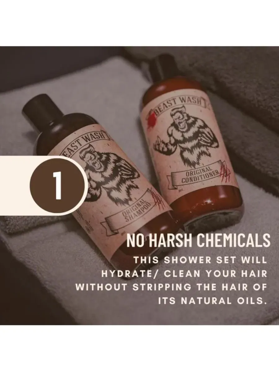 Набор для ухода за волосами Шампунь и Кондиционер, 2 предмета Johnny Slicks, Original Scent — изображение 3 из 7