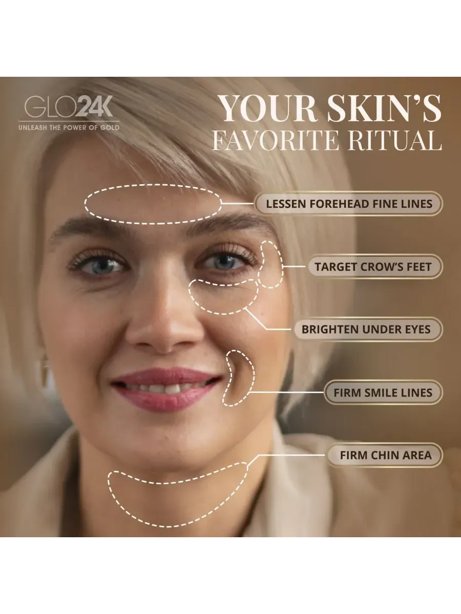 Сыворотка Glo24K — Экспресс- для подтяжки лица без хирургического вмешательства с -каратным золотом — изображение 2 из 3