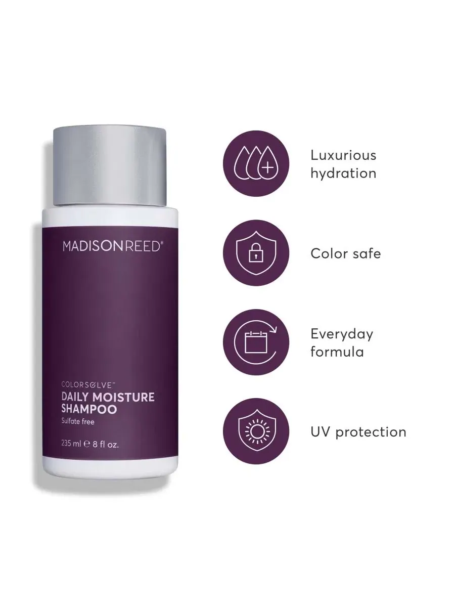 Шампунь ColorSolve Daily Moisture, 237 мл, для окрашенных волос Madison Reed — изображение 3 из 6