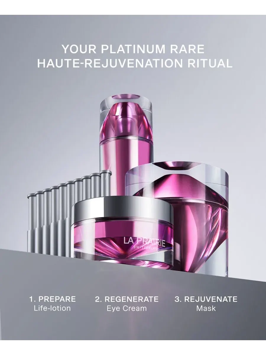 Маска для лица с концентратом и кремом Platinum Rare Haute-Rejuvenation, 13 предметов La Prairie — изображение 5 из 6