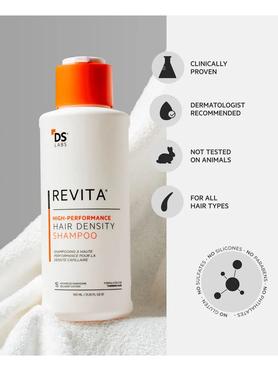 Шампунь REVITA для придания густоты волосам, 925 мл DS Laboratories — изображение 6 из 10