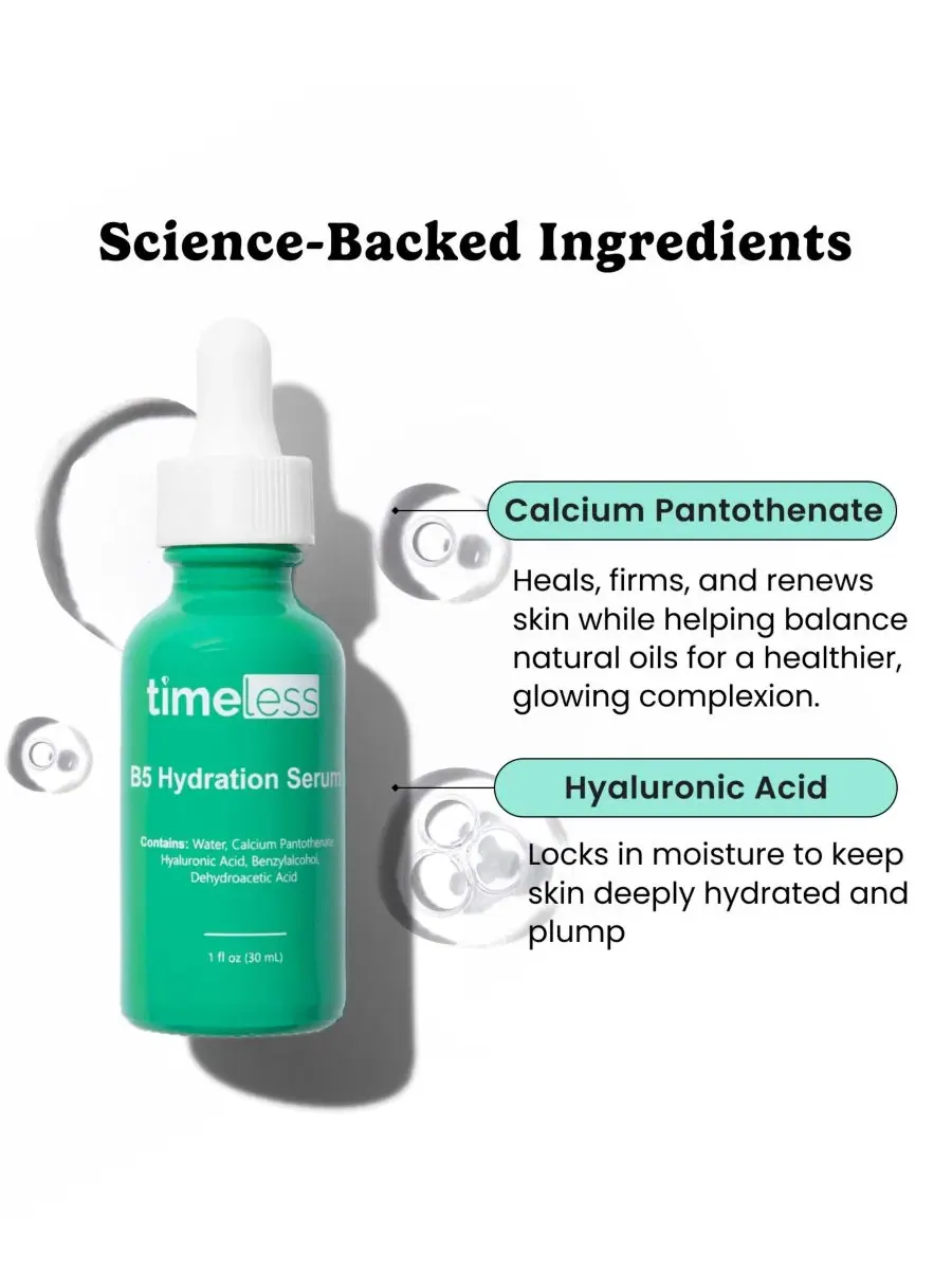 Сыворотка Timeless Skin Care — Увлажняющая с витамином B5, 113 мл — изображение 2 из 7