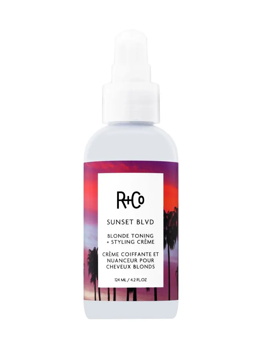 R+Co Тонирующий крем для укладки волос Sunset Boulevard Blonde Toning Plus Styling Crème, 4,2 унции — изображение 1 из 3