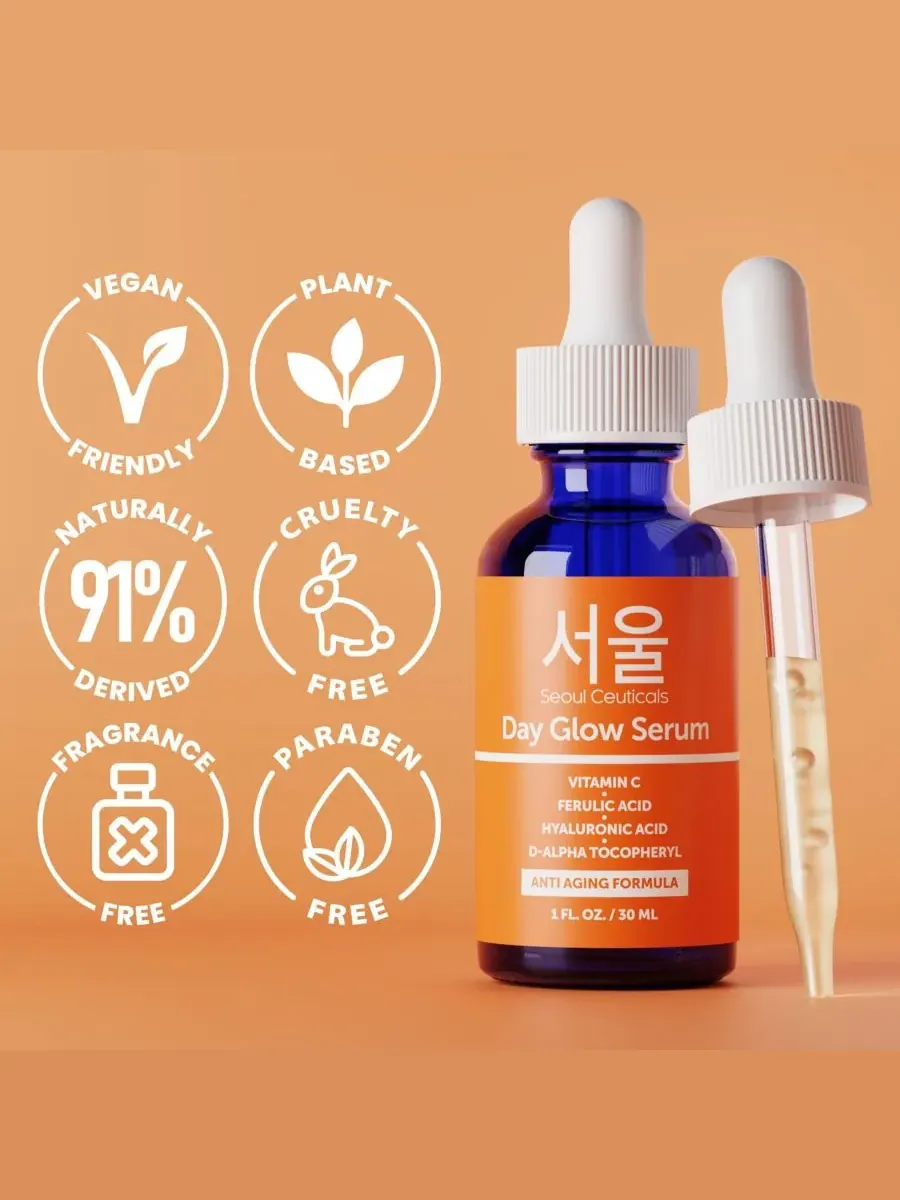 Сыворотка Seoul Ceuticals — Корейская для ухода за кожей с витамином С, дневная для сияния кожи — изображение 6 из 10