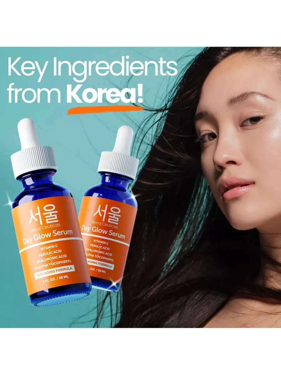 Сыворотка Seoul Ceuticals — Корейская для ухода за кожей с витамином С, дневная для сияния кожи — изображение 8 из 10