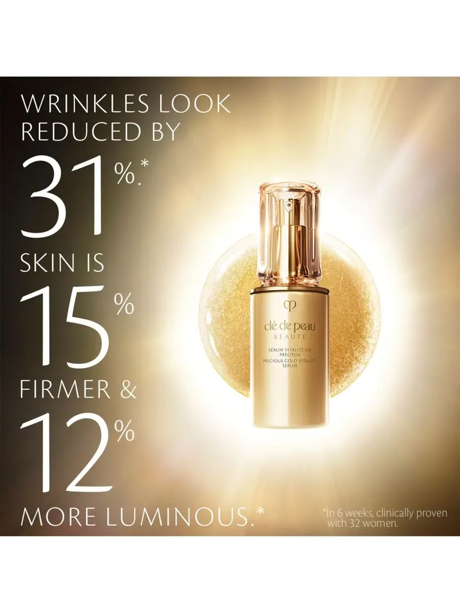 Сыворотка Cle De Peau Beaute — Clé de Beauté для повышения жизненной энергии «Драгоценное золото» — изображение 5 из 7