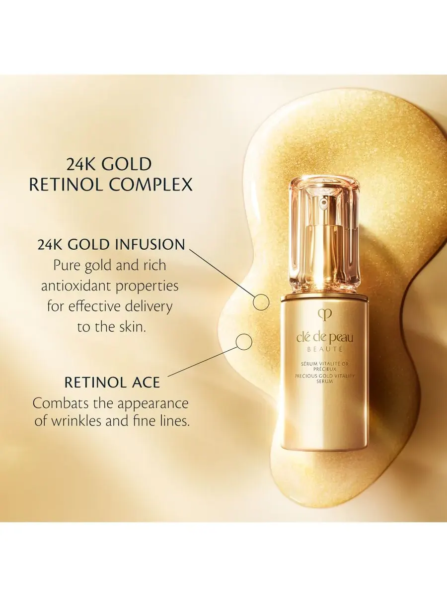 Сыворотка Cle De Peau Beaute — Clé de Beauté для повышения жизненной энергии «Драгоценное золото» — изображение 6 из 7
