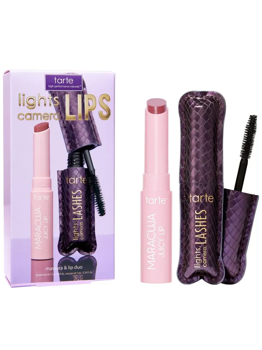 Набор из 2 предметов: тушь для ресниц и бальзам для губ Maracuja Juicy Tarte
