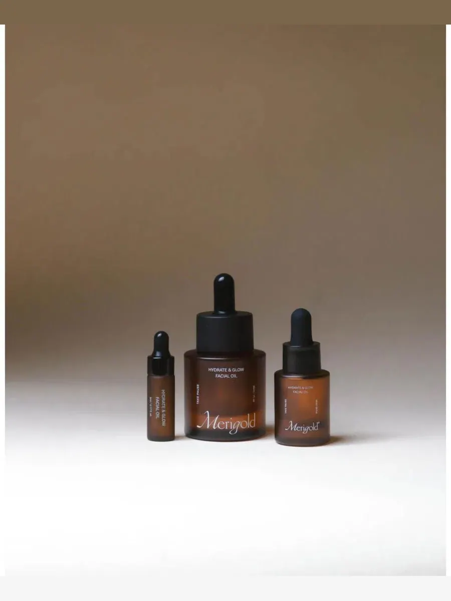 Масло для лица с аргановым маслом Hydrate and Glow Facial Oil Merigold — изображение 2 из 8