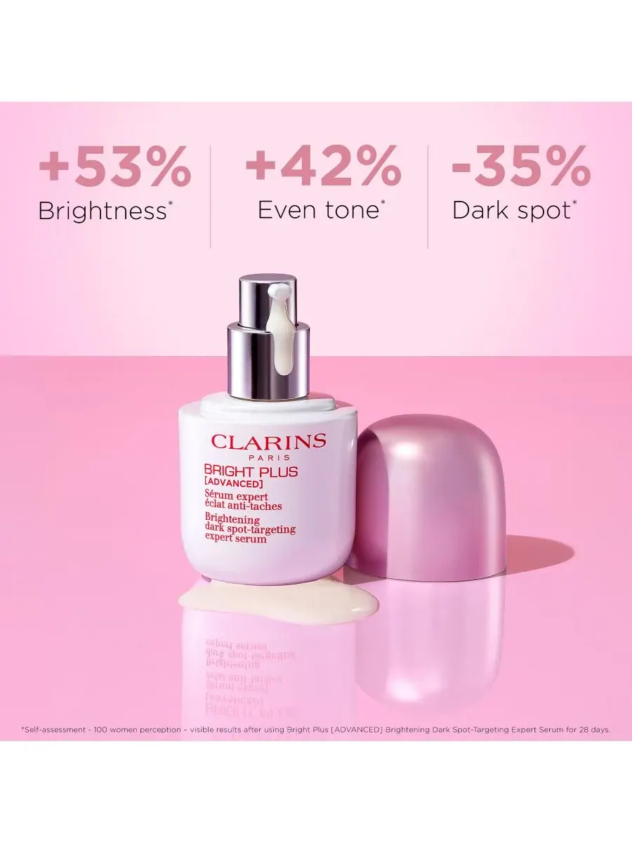 Сыворотка Clarins — Осветляющая для кожи с витамином С и ниацинамидом Bright Plus для маскировки — изображение 3 из 10