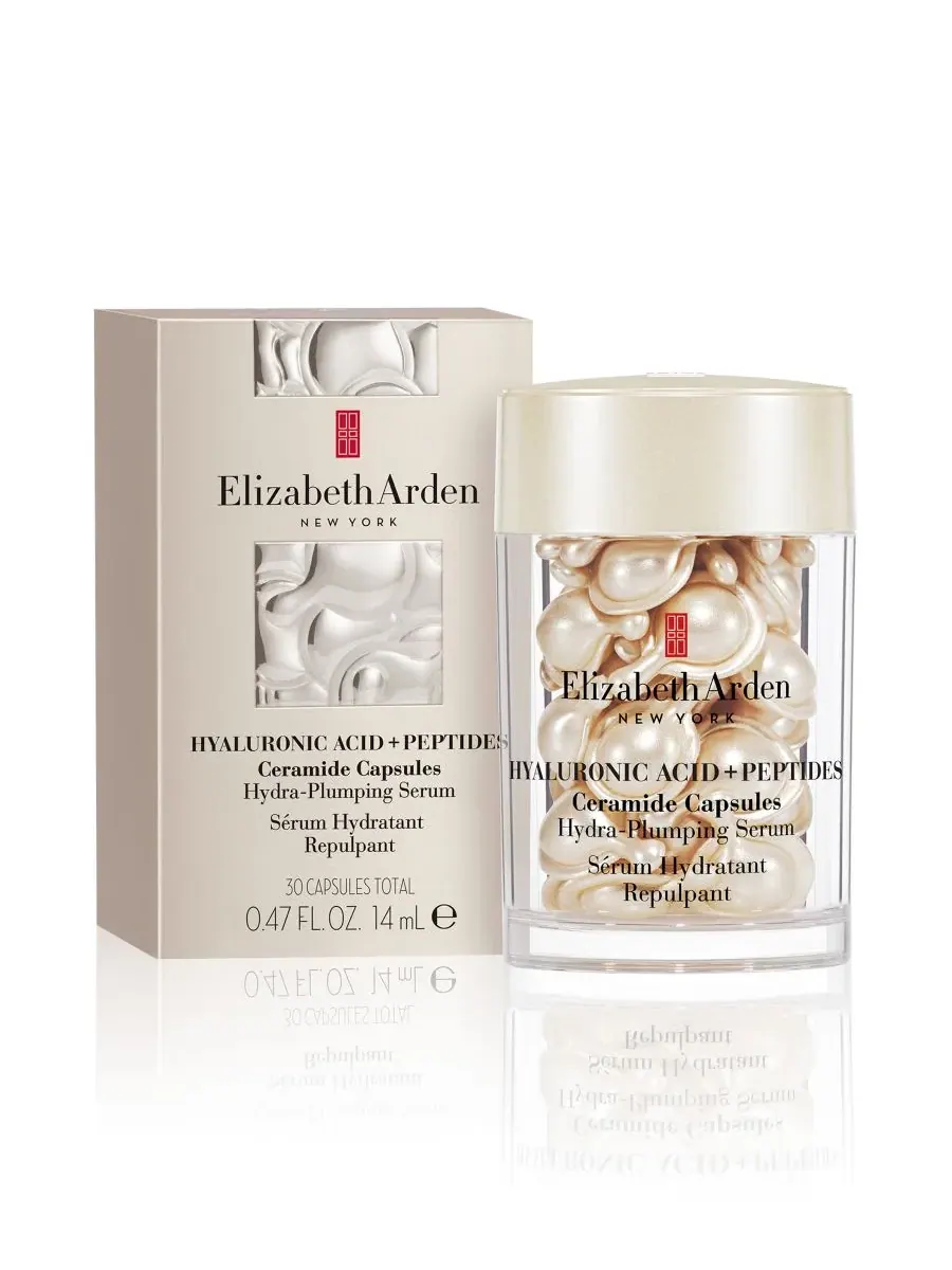 Сыворотка Elizabeth Arden — Капсулы с гиалуроновой кислотой и пептидами церамида, увлажняющая и