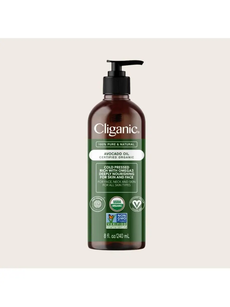 Органическое масло авокадо Cliganic — изображение 4 из 7