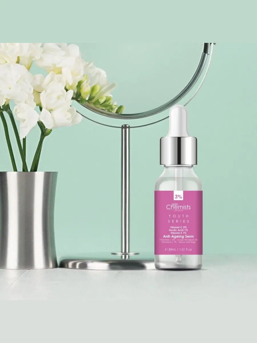 Сыворотка для лица Anti-Aging с витамином C 3%, феруловой кислотой 1%, витамином E 1% 30мл — изображение 4 из 6