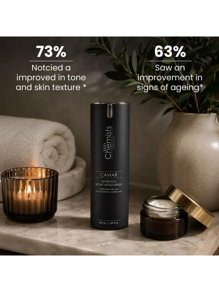Ночной увлажняющий крем с икрой, 50 мл, Caviar Nutrition Night Moisturizer skinChemists — изображение 2 из 6