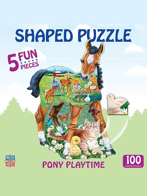 Игра с пони — пазл из 100 деталей Masterpieces Puzzles — изображение 1 из 3