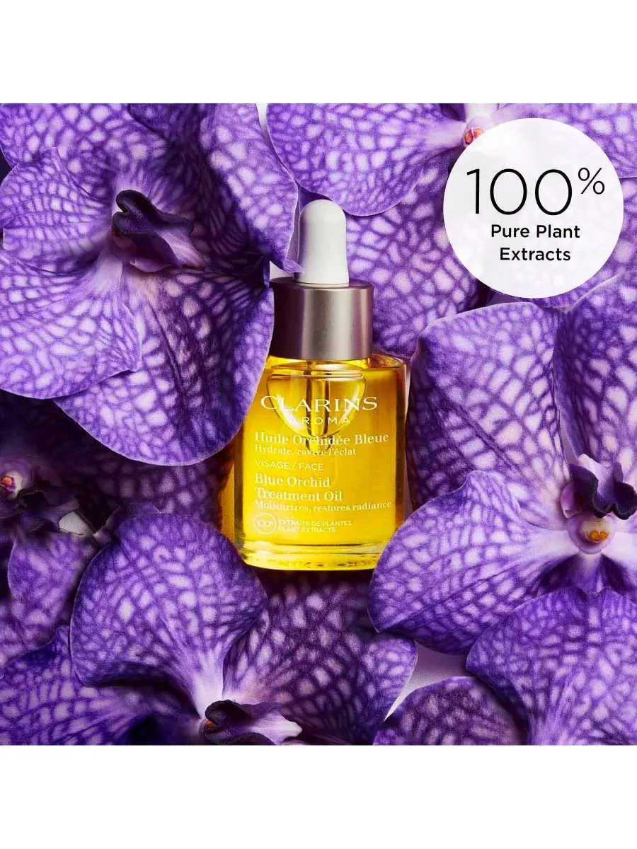 Масло для лица Clarins — Blue Orchid Radiance & Hydrating Face Treatment Oil — изображение 5 из 7