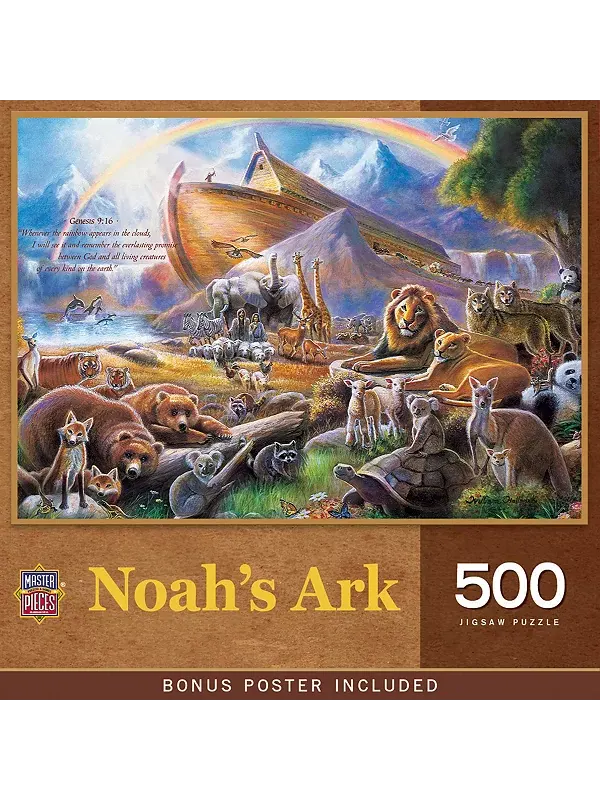Пазл «Шедевры» для взрослых из 500 деталей — Ноев ковчег Masterpieces Puzzles — изображение 1 из 3