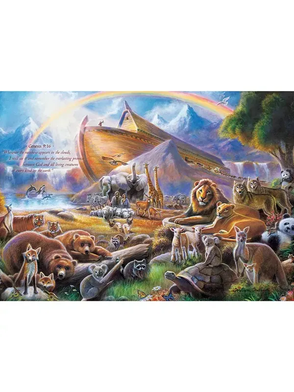 Пазл «Шедевры» для взрослых из 500 деталей — Ноев ковчег Masterpieces Puzzles — изображение 2 из 3
