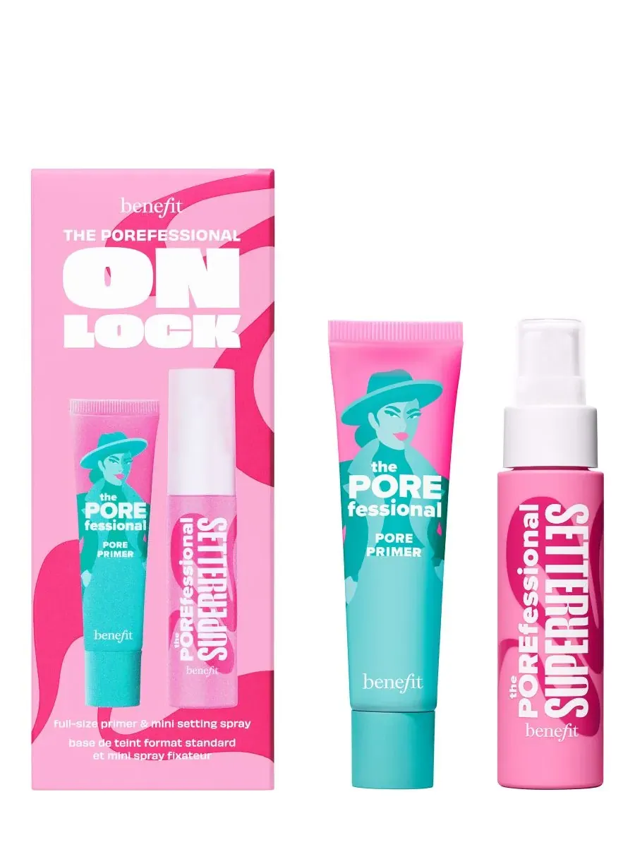 Benefit Cosmetics Набор из 2 предметов: праймер для сужения пор и фиксирующий спрей POREfessional — изображение 1 из 10