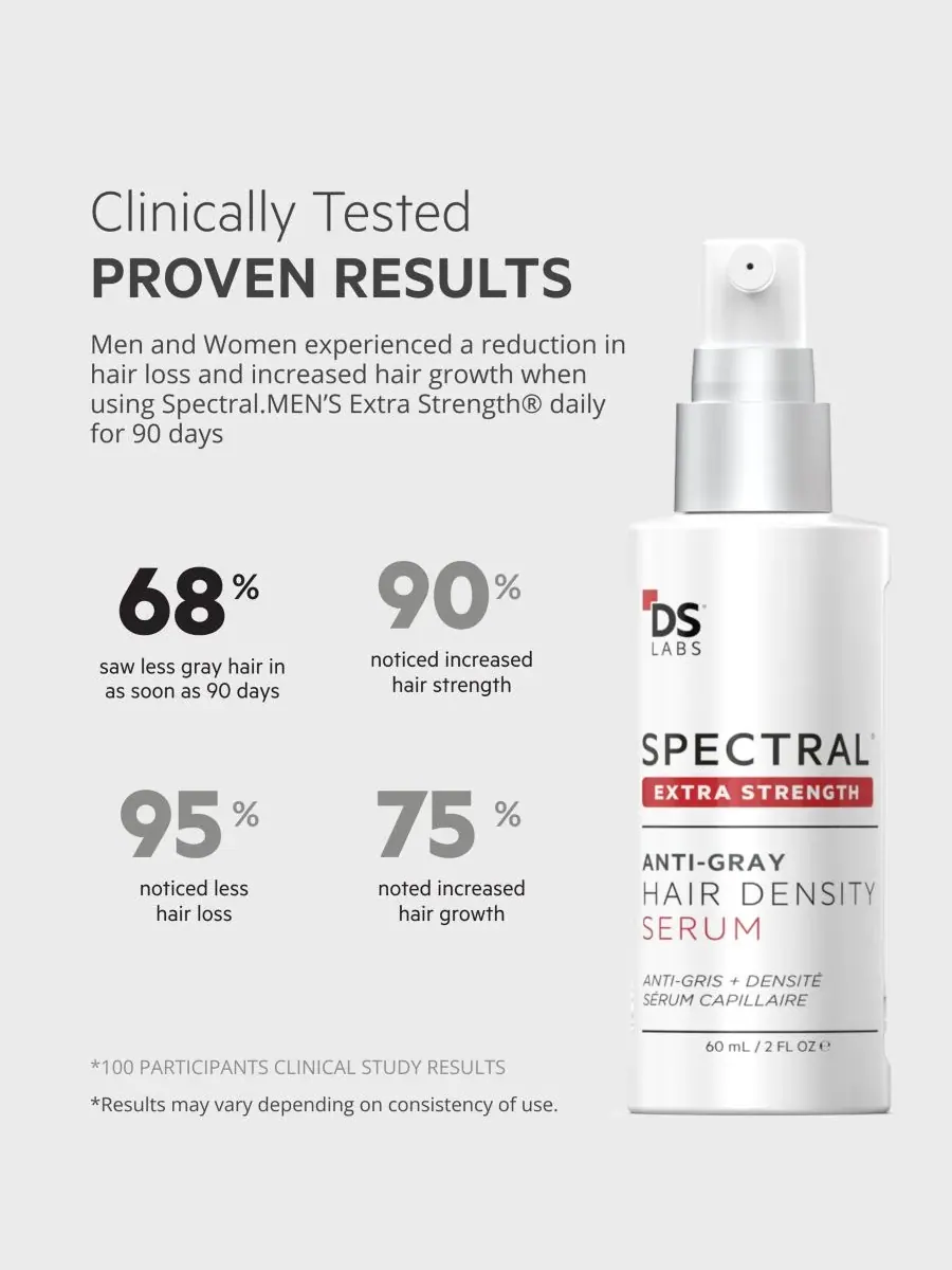 DS Laboratories Сыворотка для увеличения густоты волос Spectral.DNC-S Extra Strength против седины — изображение 4 из 10