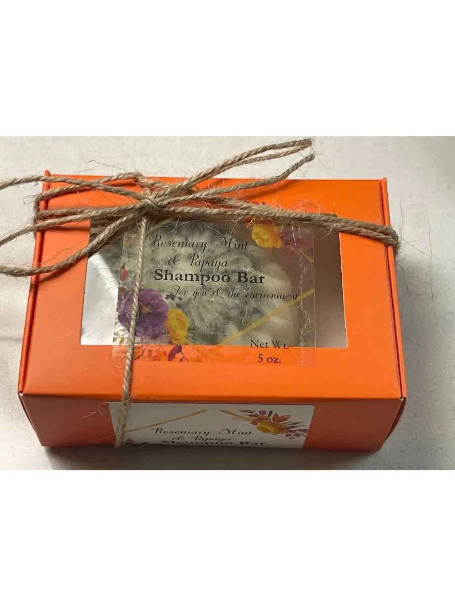 Шампунь-плитка Rosemary Mint and Papaya Nature's Syrup Beauty — изображение 3 из 3